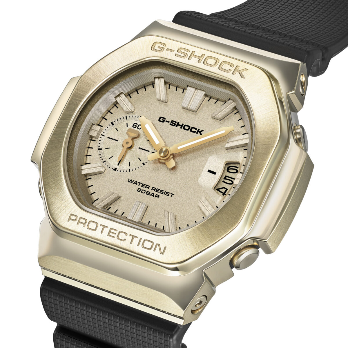 Casio G-SHOCK GMC-2500G-9A Men's Gold-Tone Analogue Watch – Resin Strap