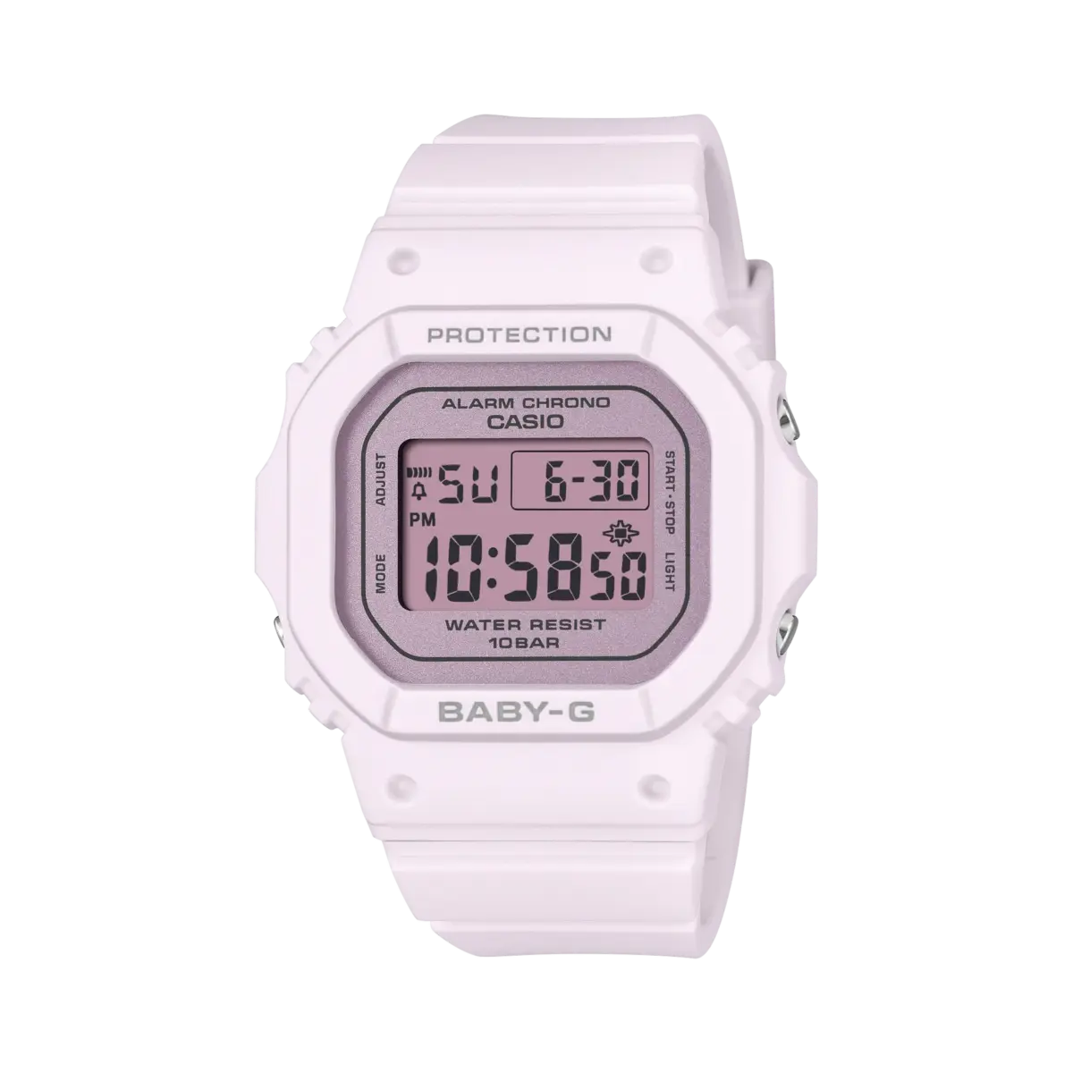Casio Baby-G BGD565SC-4B Women's Digital Watch – Pearlescent Dial, 100M Water Resistant