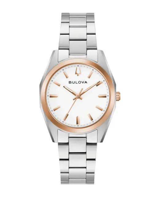 Bulova Ladies Surveyor Two-Tone Quartz Watch – 98L337