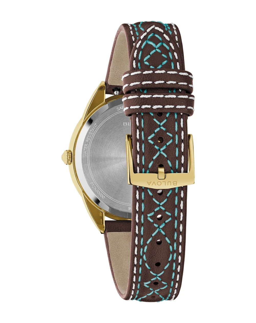 Bulova Ladies Western Sutton Turquoise Mother-of-Pearl Watch – 97L203