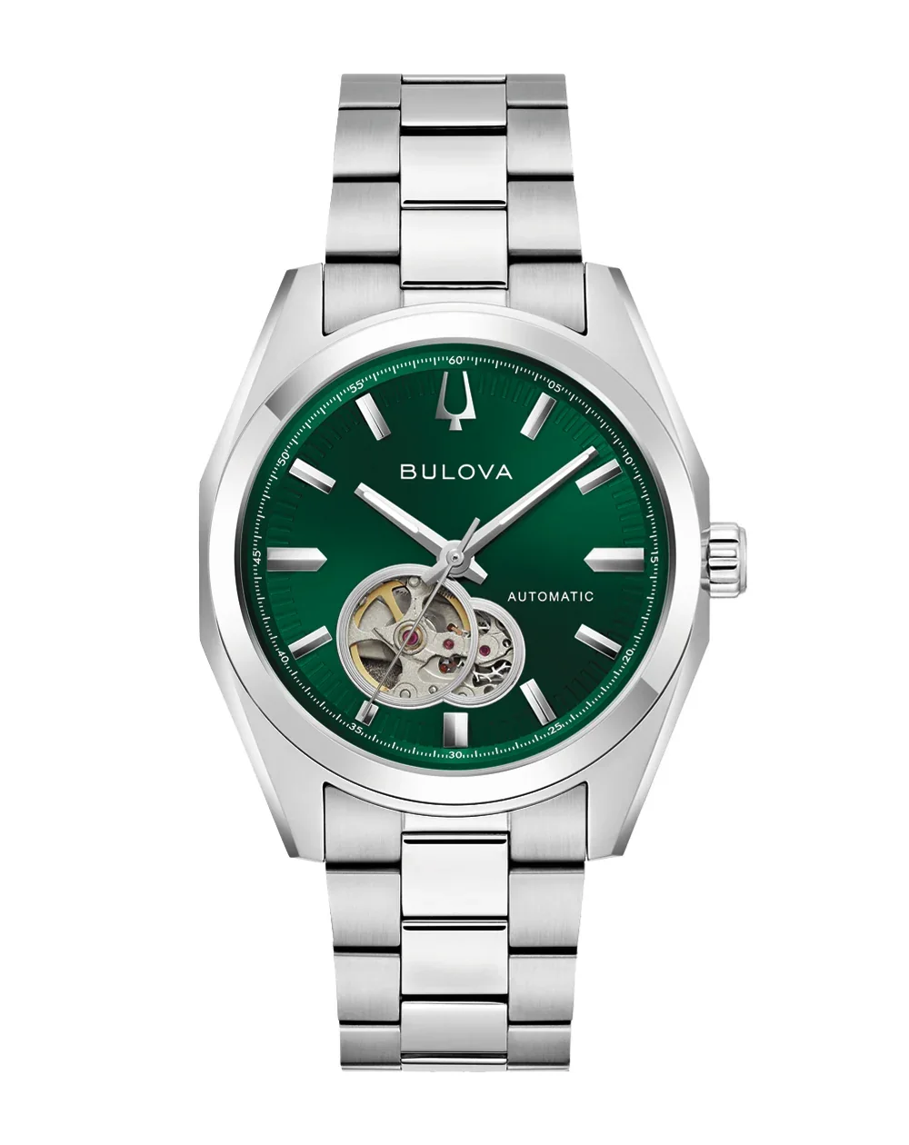 Bulova Surveyor Automatic Green Dial Men's Watch – 96A349