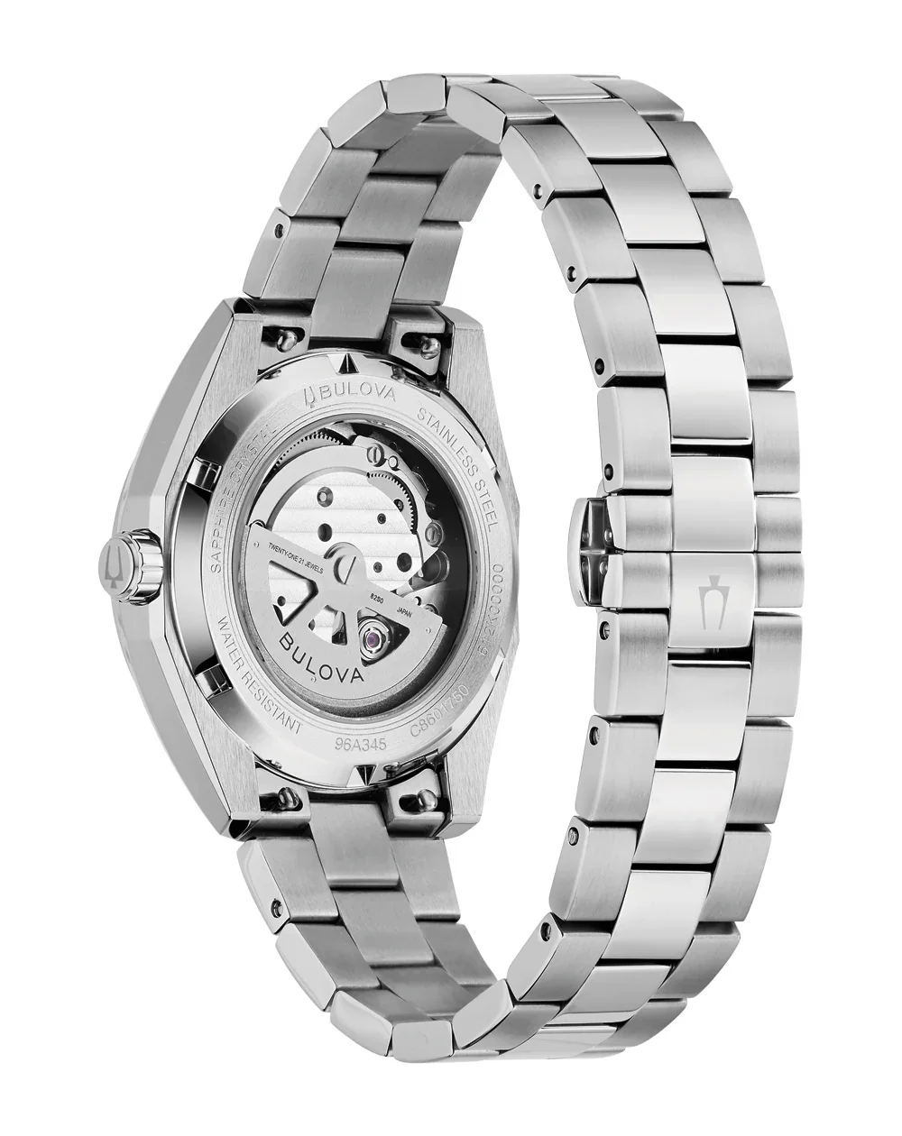 Bulova Surveyor Automatic Men's Watch – Blue Open Heart Dial – 96A350