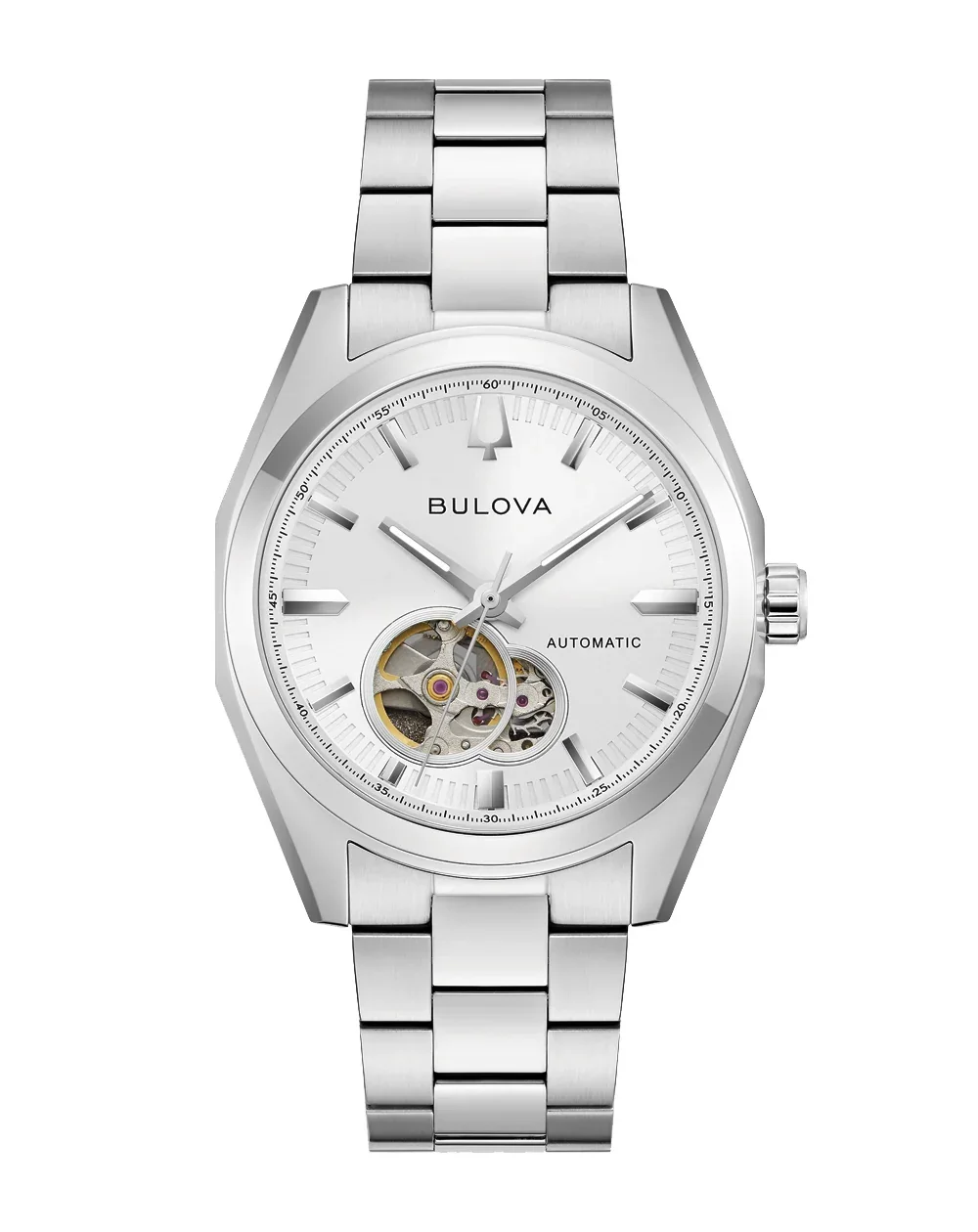 Bulova Surveyor Automatic Open Heart Men's Watch – 96A345