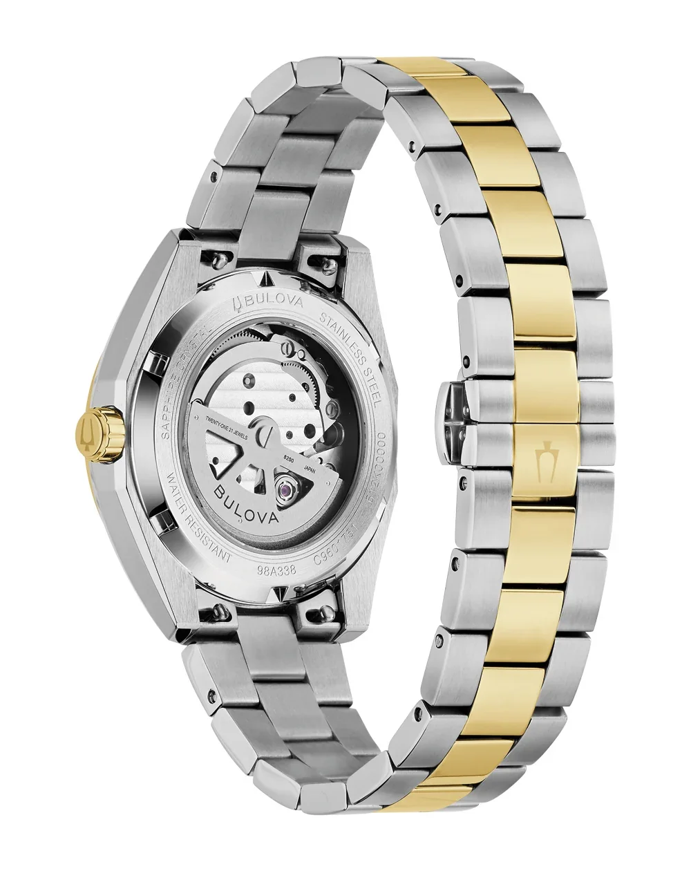 Bulova Surveyor Automatic Two-Tone Green Dial Men's Watch – 98A338