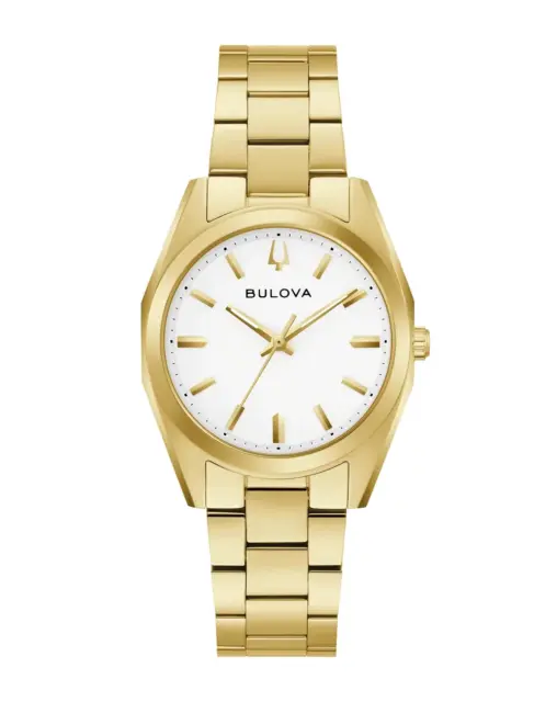 Bulova Surveyor Ladies Gold-Tone Watch – 97L206