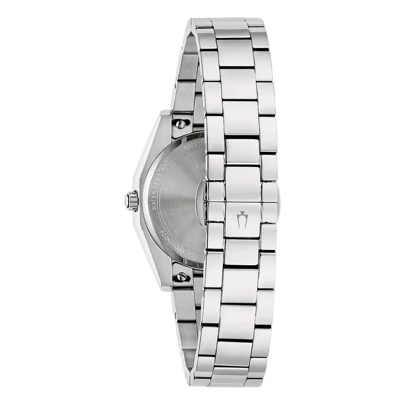 Bulova Surveyor Ladies Rose Gold Dial Stainless Steel Watch – 96L364