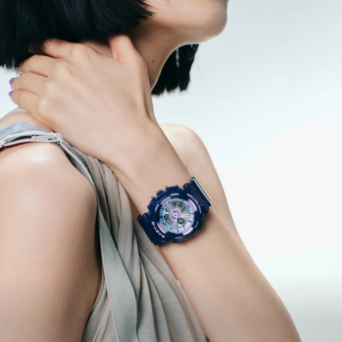 Casio Baby-G BA110MC-2A Women's Blue Analog Digital Watch – 100M Water Resistant