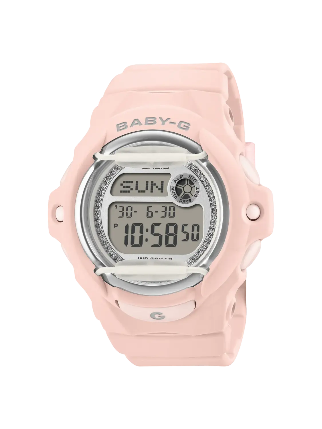 Casio Baby-G BG169KB-4D Women's Pink Glitter Digital Watch – Shock Resistant, 200M Water Resistant