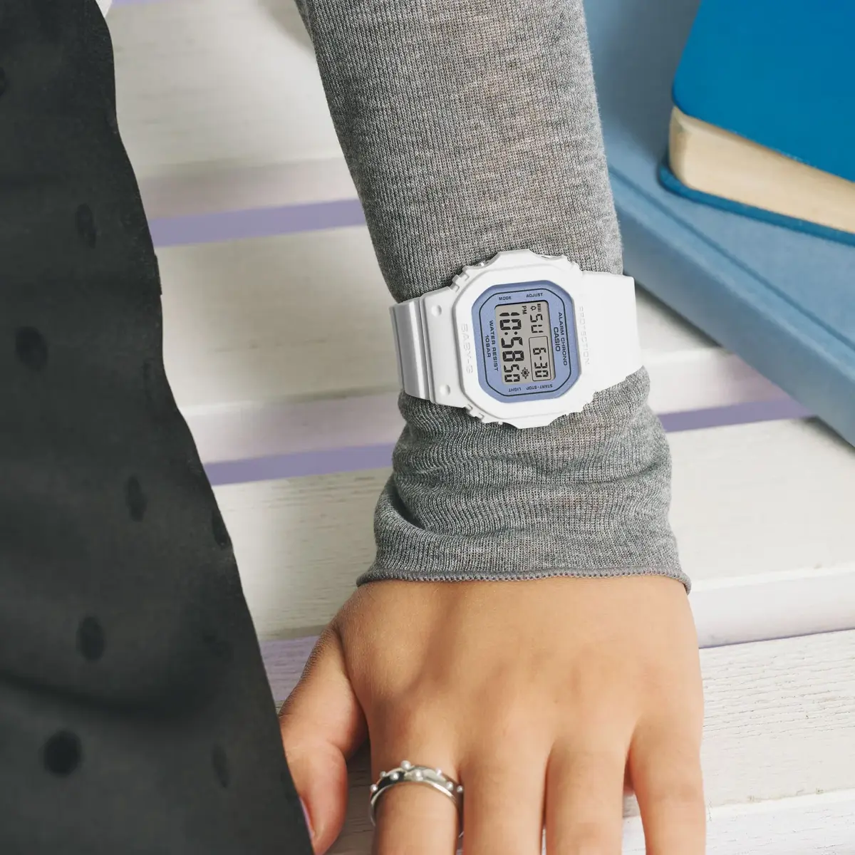 Casio Baby-G BGD565SC-2B Women's Digital Watch – Pearlescent Dial, 100M Water Resistant