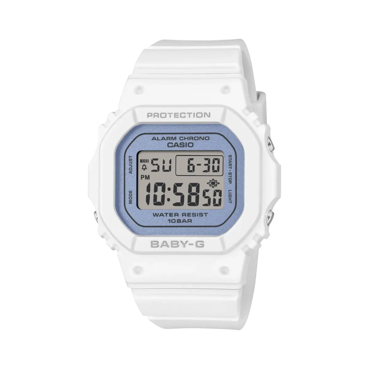 Casio Baby-G BGD565SC-2B Women's Digital Watch – Pearlescent Dial, 100M Water Resistant