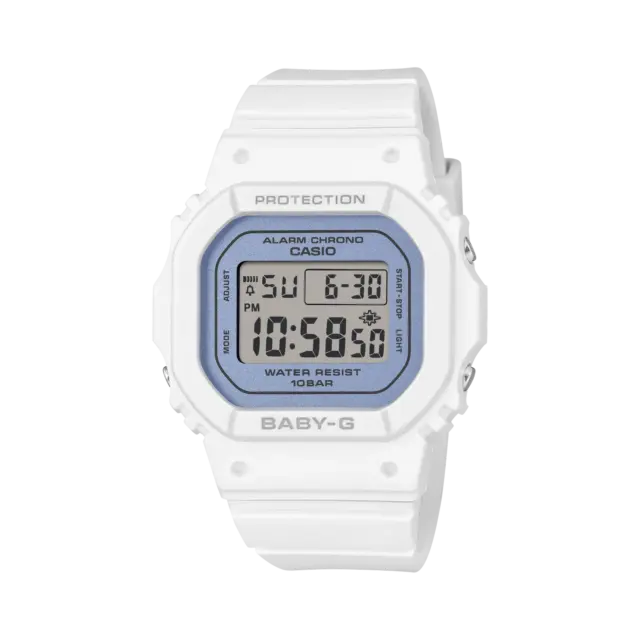 Casio Baby-G BGD565SC-2B Women's Digital Watch – Pearlescent Dial, 100M Water Resistant