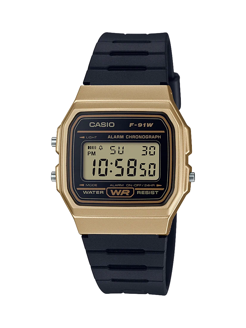 Casio F91WM-9A Classic Gold Digital Watch – Unisex