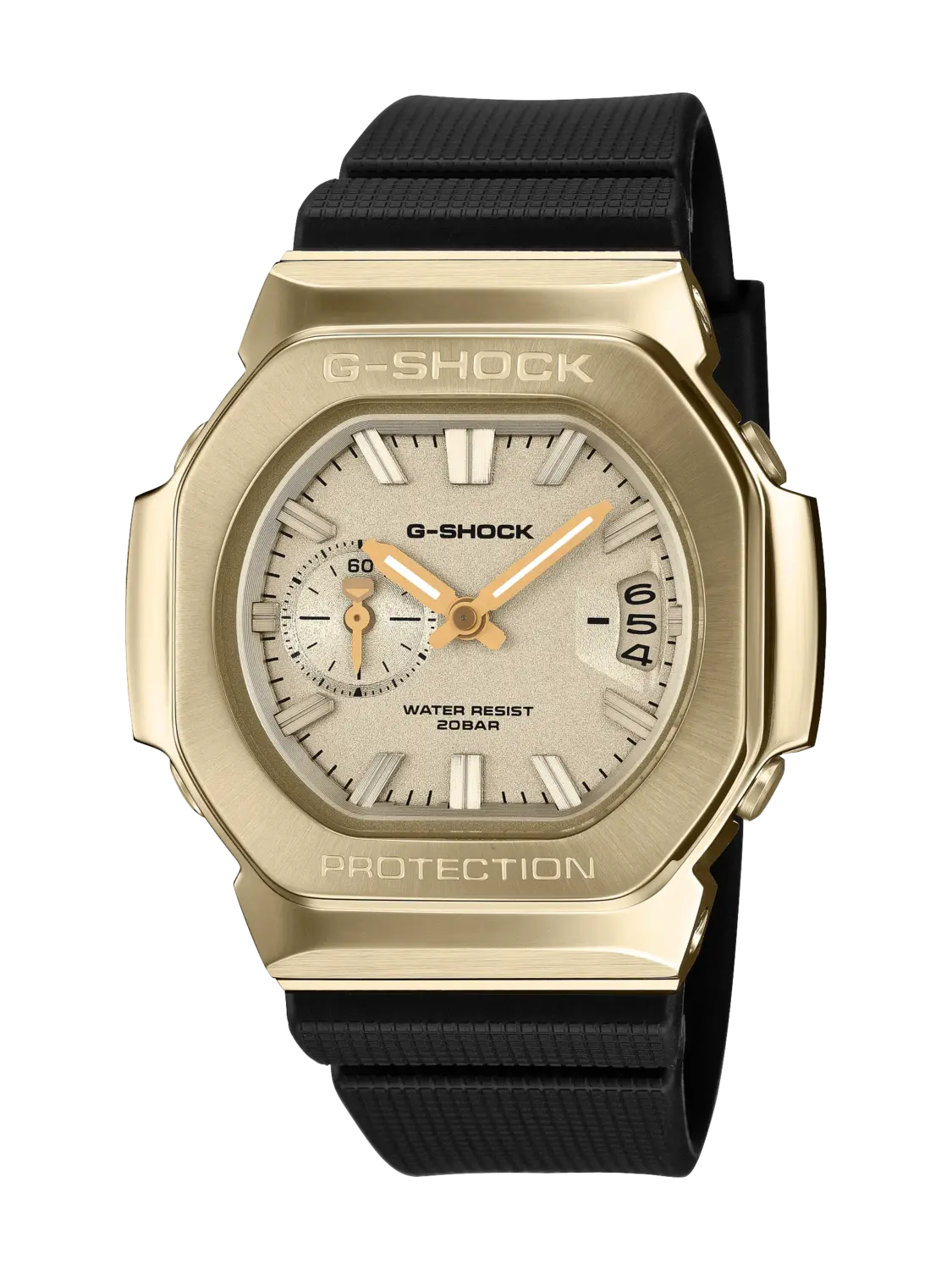 Casio G-SHOCK GMC-2500G-9A Men's Gold-Tone Analogue Watch – Resin Strap