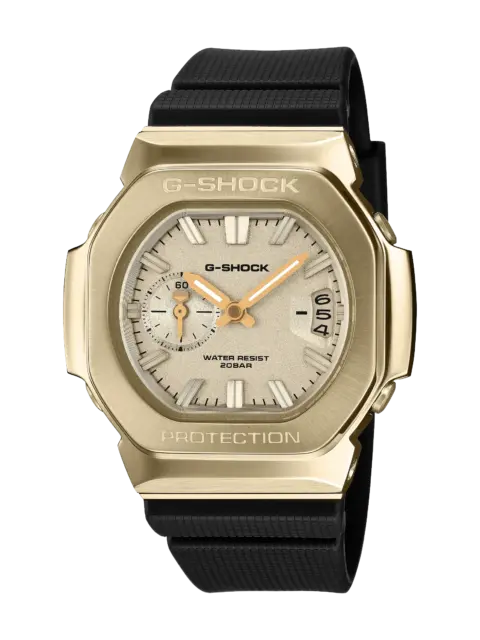 Casio G-SHOCK GMC-2500G-9A Men's Gold-Tone Analogue Watch – Resin Strap