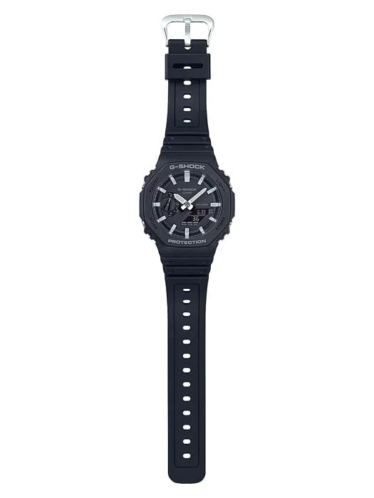 Casio G-Shock GA2100-1A Men's Black Analog Digital Watch – Carbon Core Guard, 200M Water Resistant