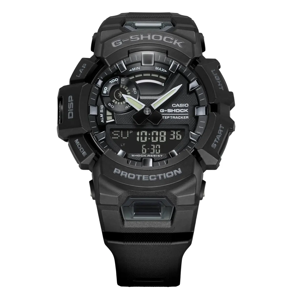 Casio G-Shock GBA900-1A G-SQUAD Men's Black Bluetooth Analog Digital Sports Watch – 200M Water Resistant