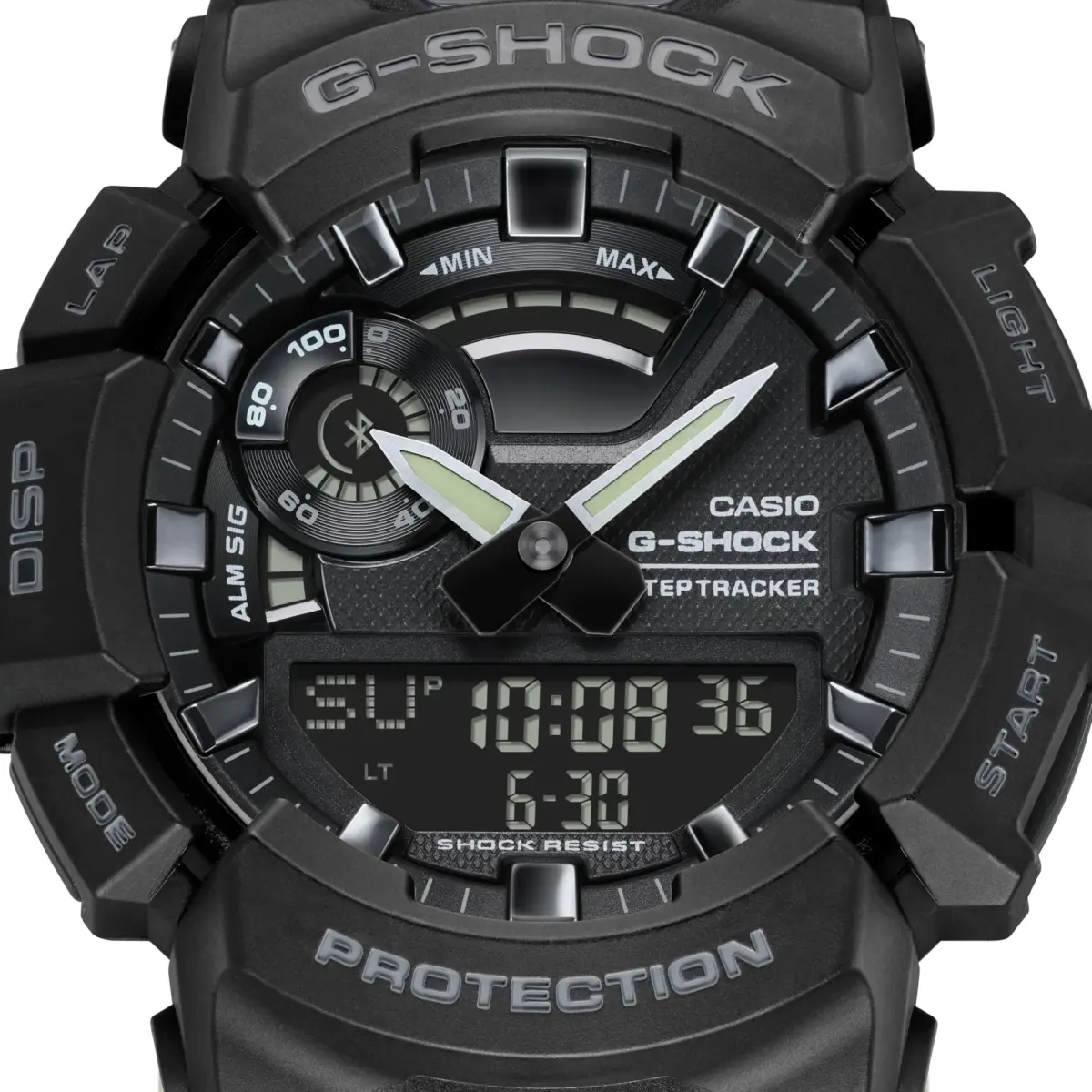 Casio G-Shock GBA900-1A G-SQUAD Men's Black Bluetooth Analog Digital Sports Watch – 200M Water Resistant