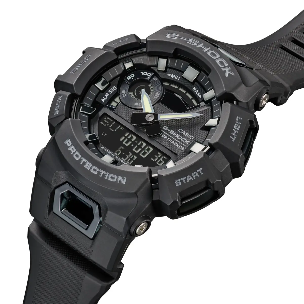 Casio G-Shock GBA900-1A G-SQUAD Men's Black Bluetooth Analog Digital Sports Watch – 200M Water Resistant
