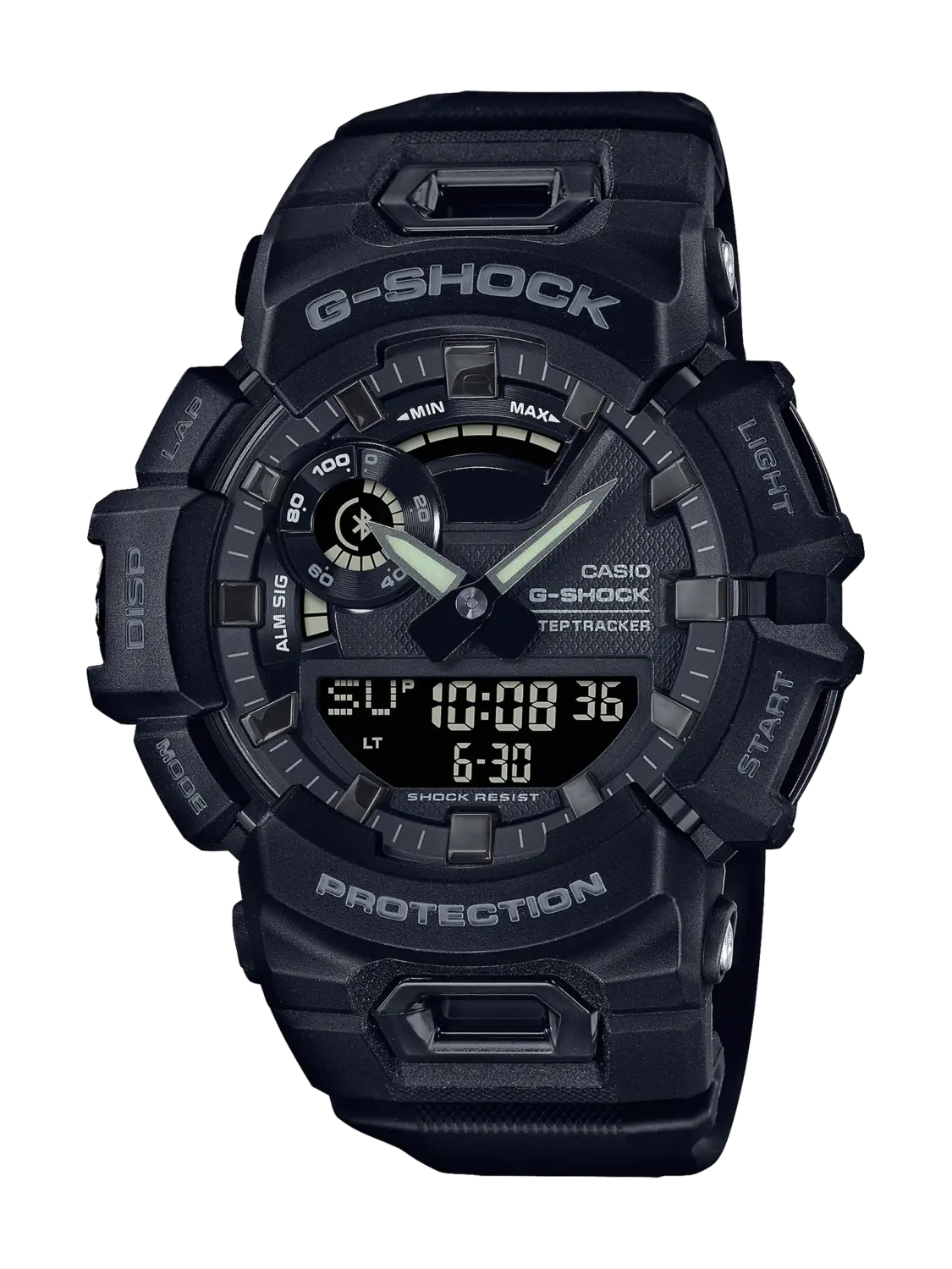 Casio G-Shock GBA900-1A G-SQUAD Men's Black Bluetooth Analog Digital Sports Watch – 200M Water Resistant