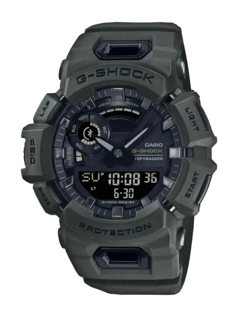 Casio G-Shock GBA900UU-3A G-SQUAD Green Analog Digital Bluetooth Sports Watch – 200M Water Resistant
