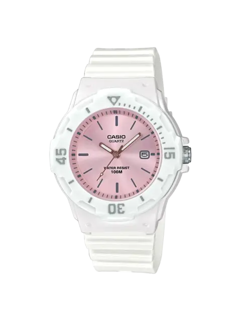 Casio LRW200H-4E3 Women's Analog Watch – 100M Water Resistant, Resin Strap & Rotating Timer Bezel