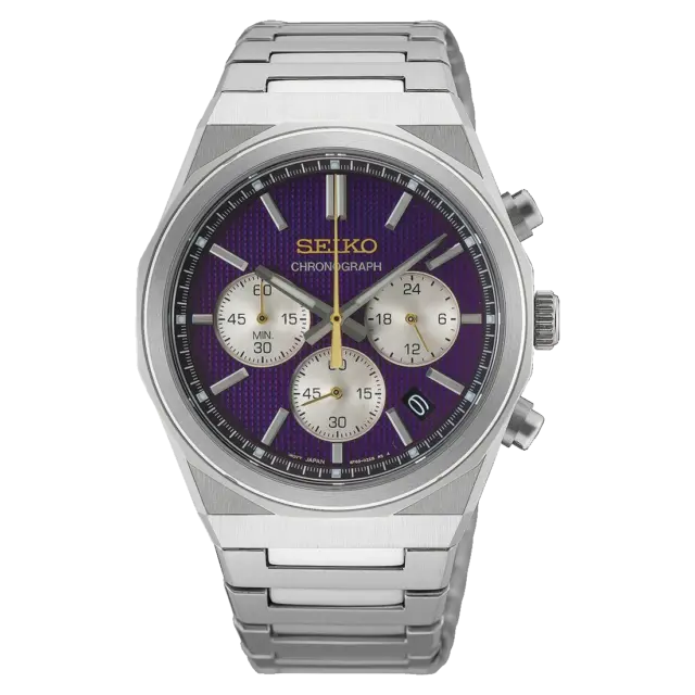 Seiko 145th Anniversary Limited Edition HGK003P1 Men's Chronograph Watch – Stainless Steel, Sapphire Crystal & Gold-Tone Accents