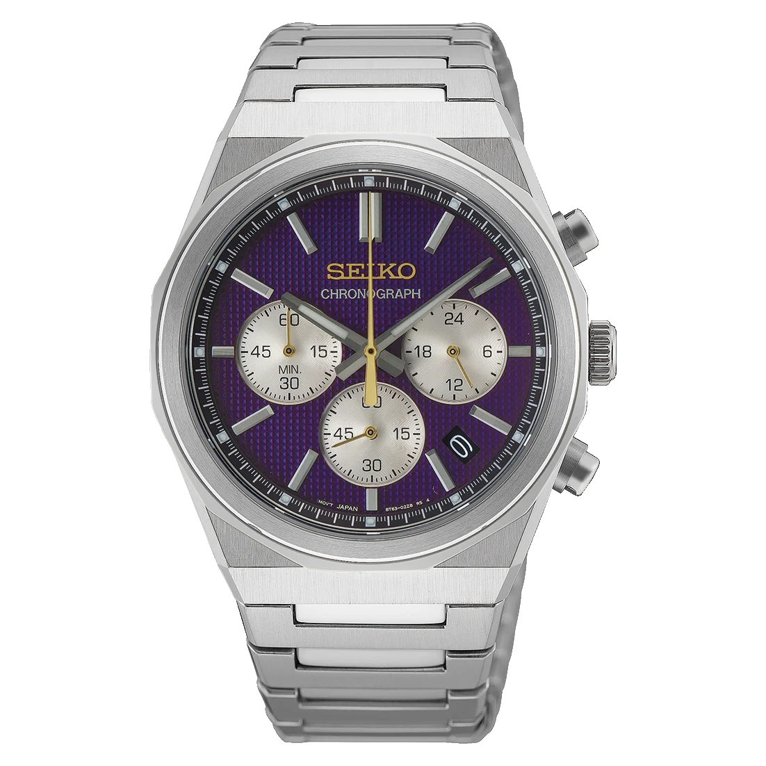 Seiko 145th Anniversary Limited Edition HGK003P1 Men's Chronograph Watch – Stainless Steel, Sapphire Crystal & Gold-Tone Accents
