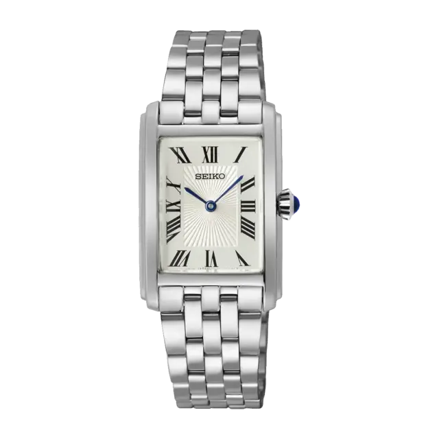 Seiko Discover More Ladies Quartz Watch – Stainless Steel Case & Bracelet, Hardlex Crystal, 50M Water Resistant – SWR083P1