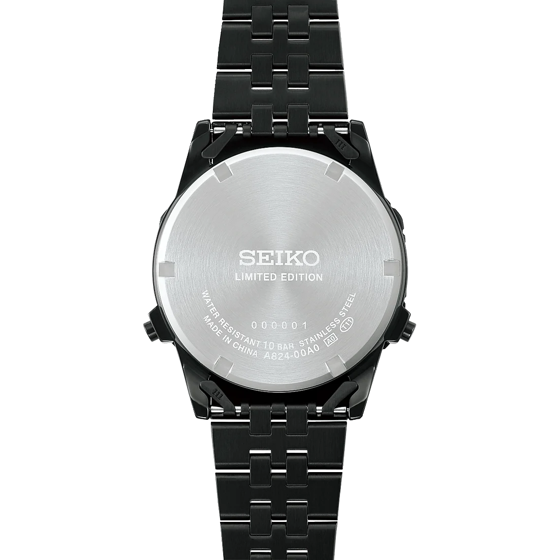 Seiko Rotocall HFL001P1 145th Anniversary Limited Edition Digital Men's Watch – Edo Purple & Black Stainless Steel