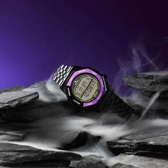 Seiko Rotocall HFL001P1 145th Anniversary Limited Edition Digital Men's Watch – Edo Purple & Black Stainless Steel