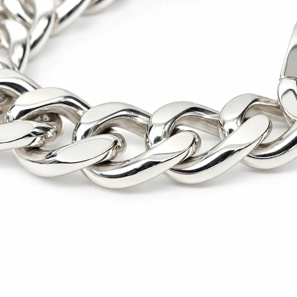 Sterling Silver Solid Curb Link ID Bracelet – 22cm | 105g | New Zealand Made - SSCH61D