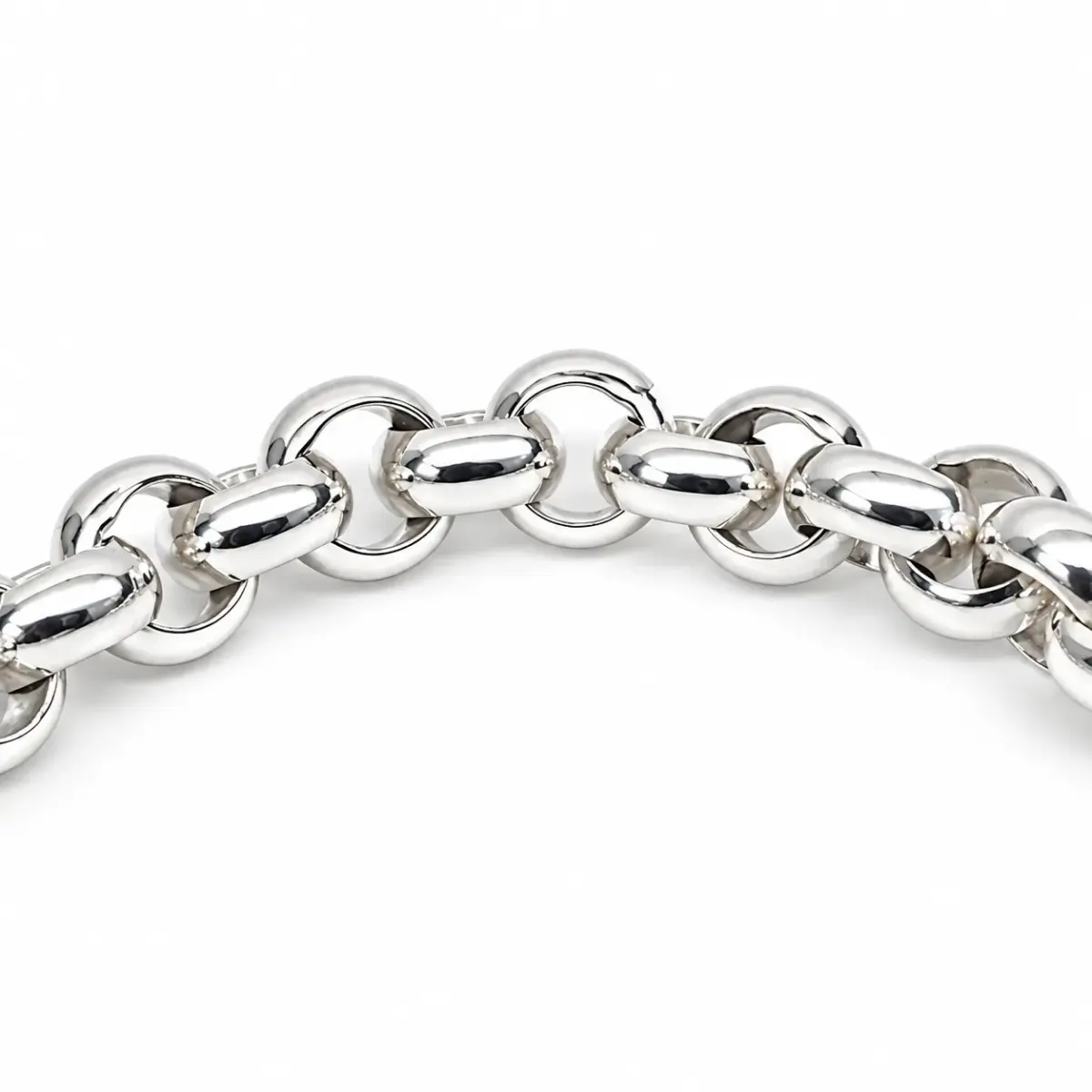 Sterling Silver Solid Round Belcher Bracelet with 18mm Heart Padlock & Safety Chain – 19cm | 46g | Made in New Zealand - SSBH5PB